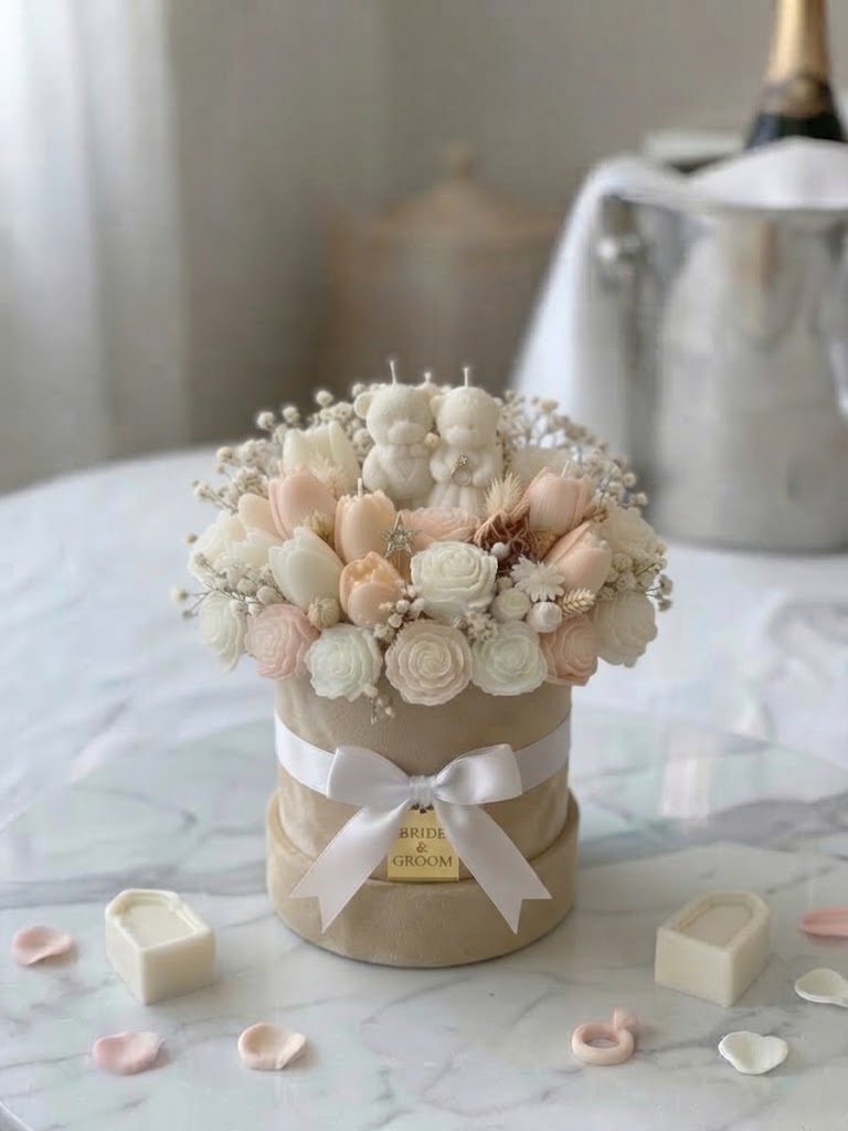 Bridal Bliss | Bridal Suite Floral & Candle Arrangement
