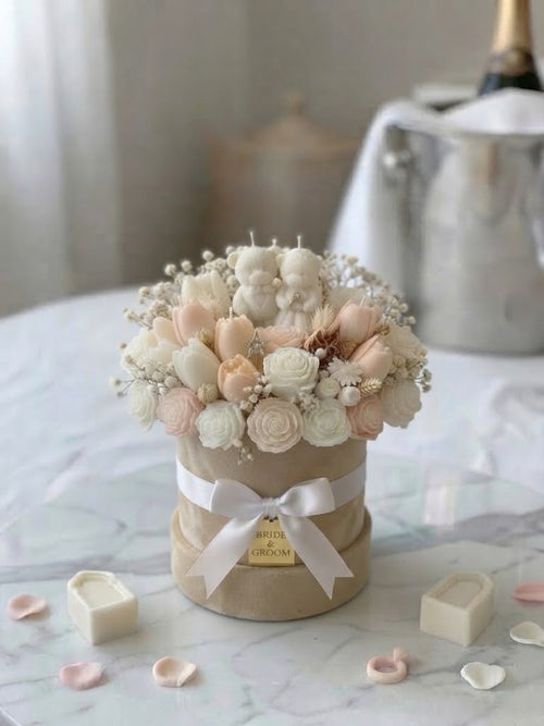 Bridal Bliss | Bridal Suite Floral & Candle Arrangement