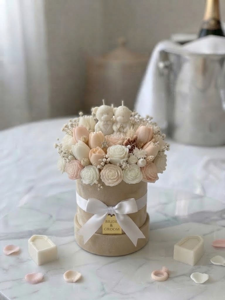 Bridal Bliss | Bridal Suite Floral & Candle Arrangement
