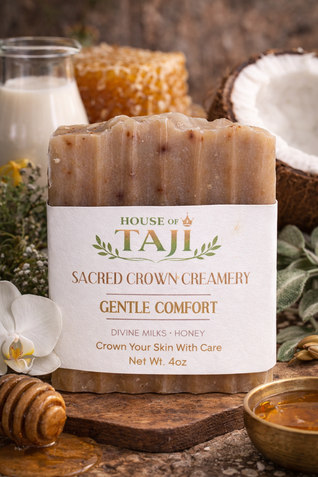Sacred Crown Creamery       Creamy Hydration for Radiant Skin