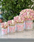 House of Taji — "Pink CoCo" Rhinestone Chanel-Inspired Hatbox Collection