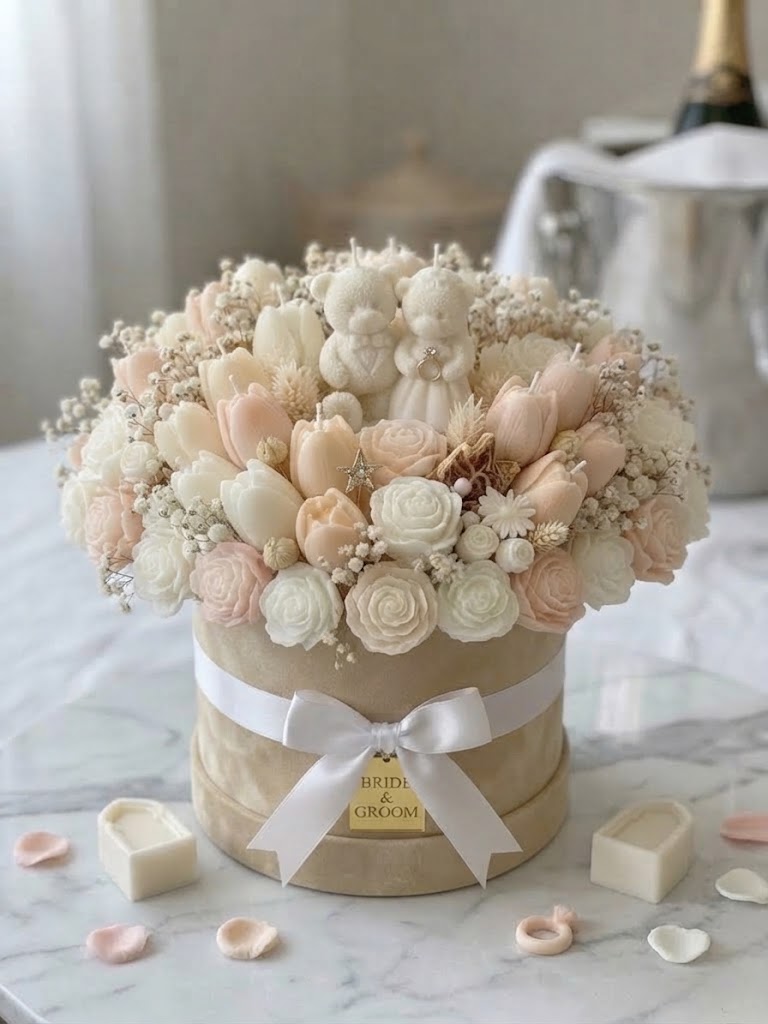 Bridal Bliss | Bridal Suite Floral & Candle Arrangement