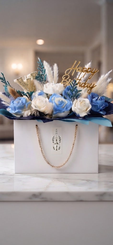 The LV Vault Celebration Suite – Luxury Designer-Inspired Candle Arrangement