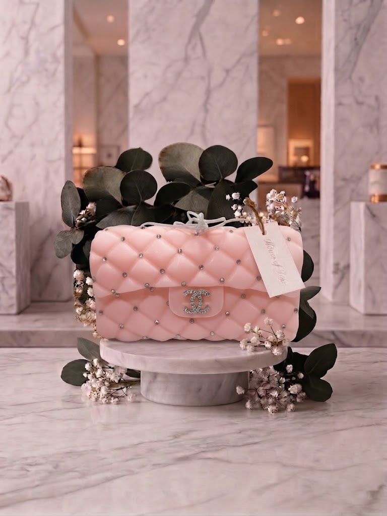 House of Taji – Chanel-Inspired Large Quilted Handbag Candle