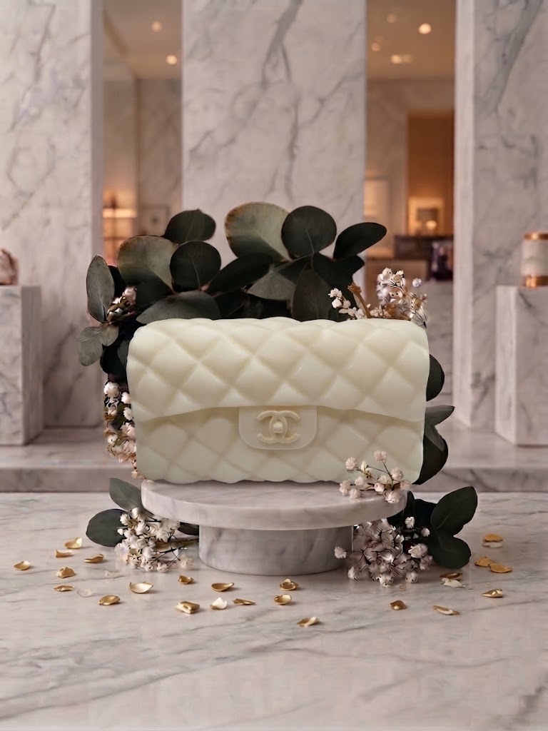 House of Taji – Chanel-Inspired Large Quilted Handbag Candle
