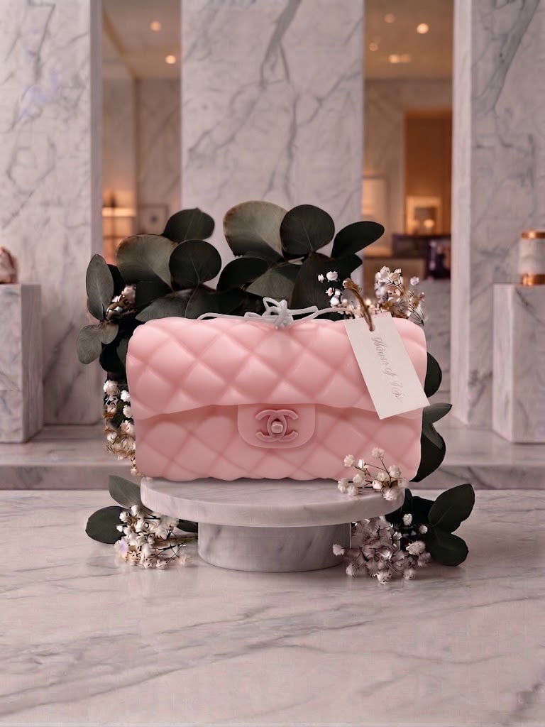 House of Taji – Chanel-Inspired Large Quilted Handbag Candle