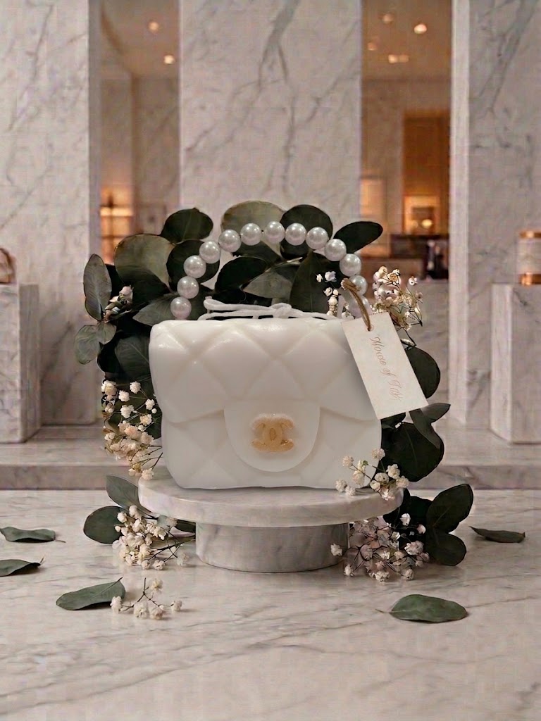 House of Taji – Chanel-Inspired Small Quilted Handbag Candle